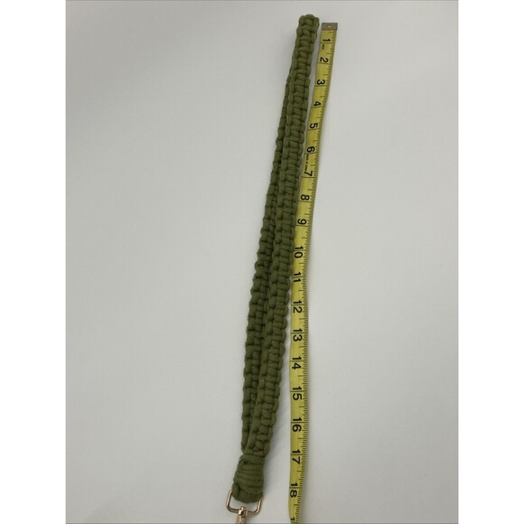 Handmade Green Macrame Lanyard Keychain Fancy Snek Snake Kitschy Cool - Picture 8 of 10